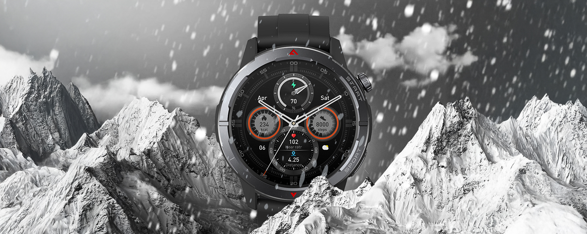 Smartwatch Zeblaze Stratos 3 Ultra - czarny